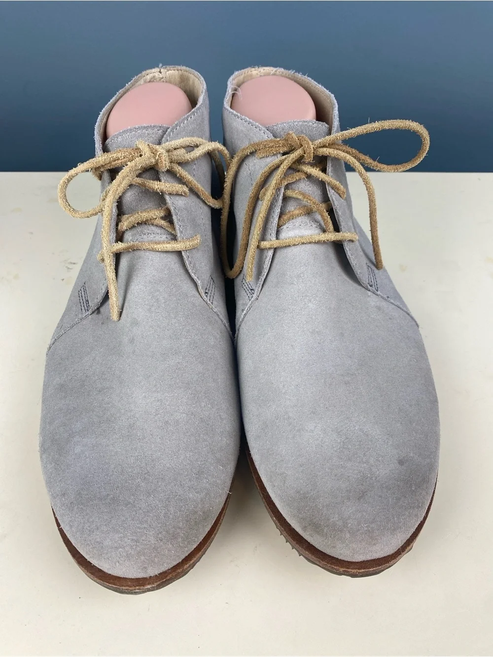 Sorel Chukka Boots Mens 10 Gray Suede Lace Up Minimalist Desert Ankle Boots